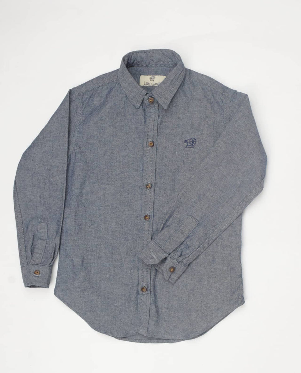 chambray blue nike shirt