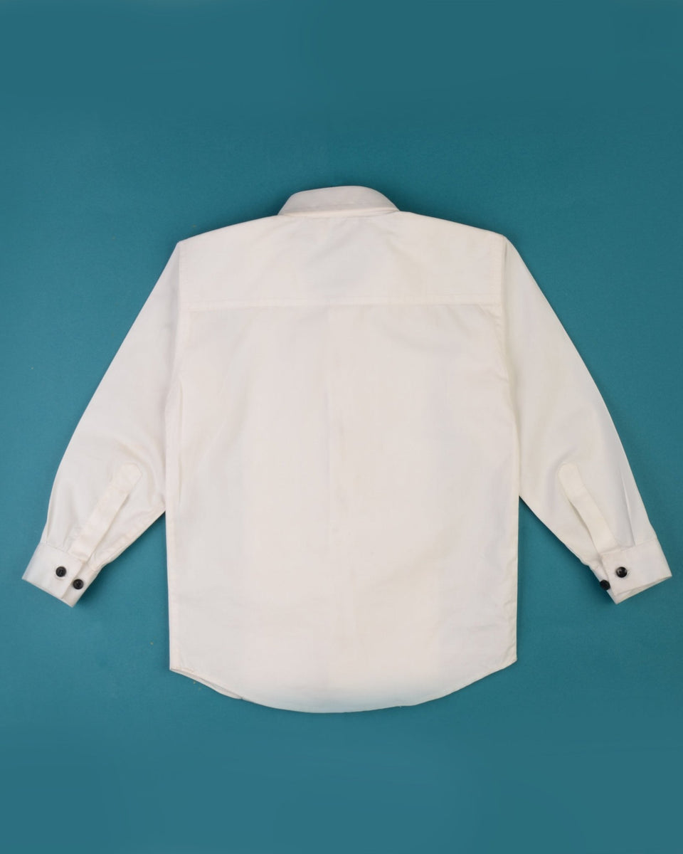 White 2 Button Tuxedo Fabric unhemmed unfinished bottom main image 1