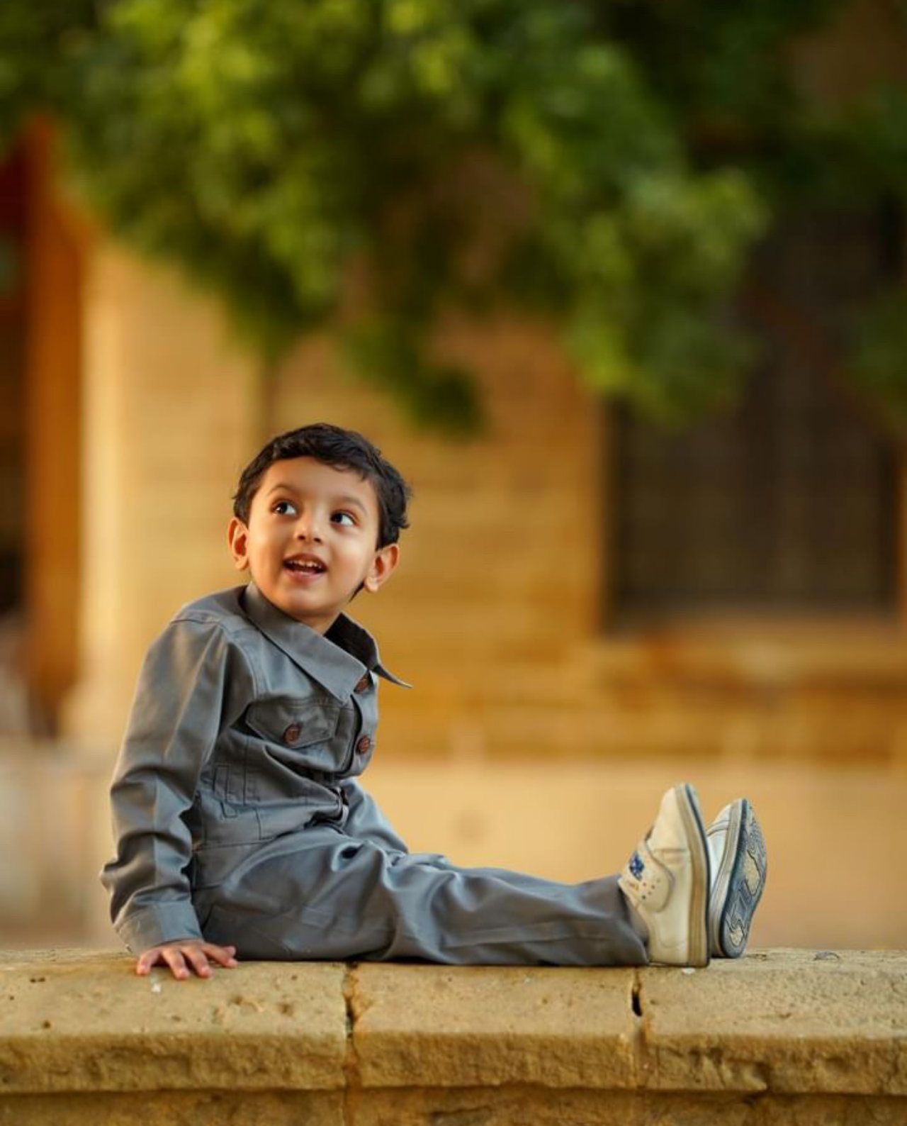 GREY COTTON JACKET AND PANT SET