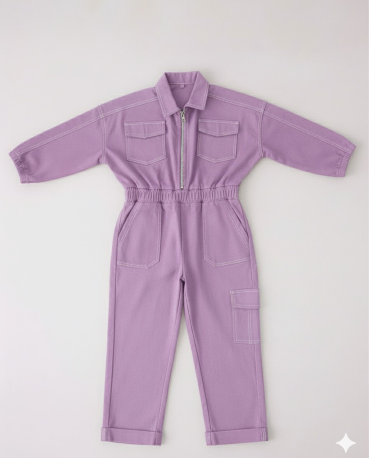Girl's Lilac Coverall
