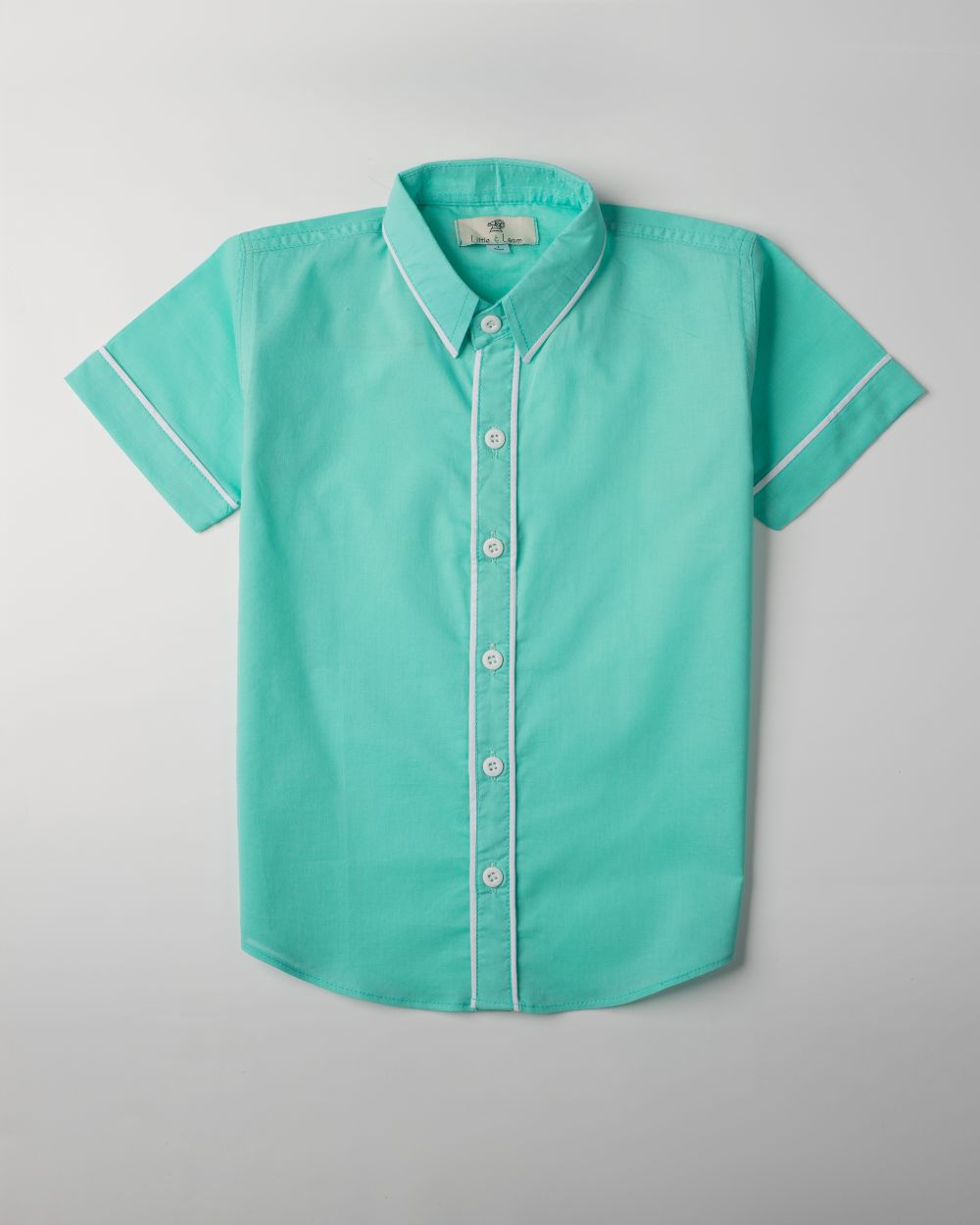 TIFFANY SHIRT WITH WHITE PIPPING