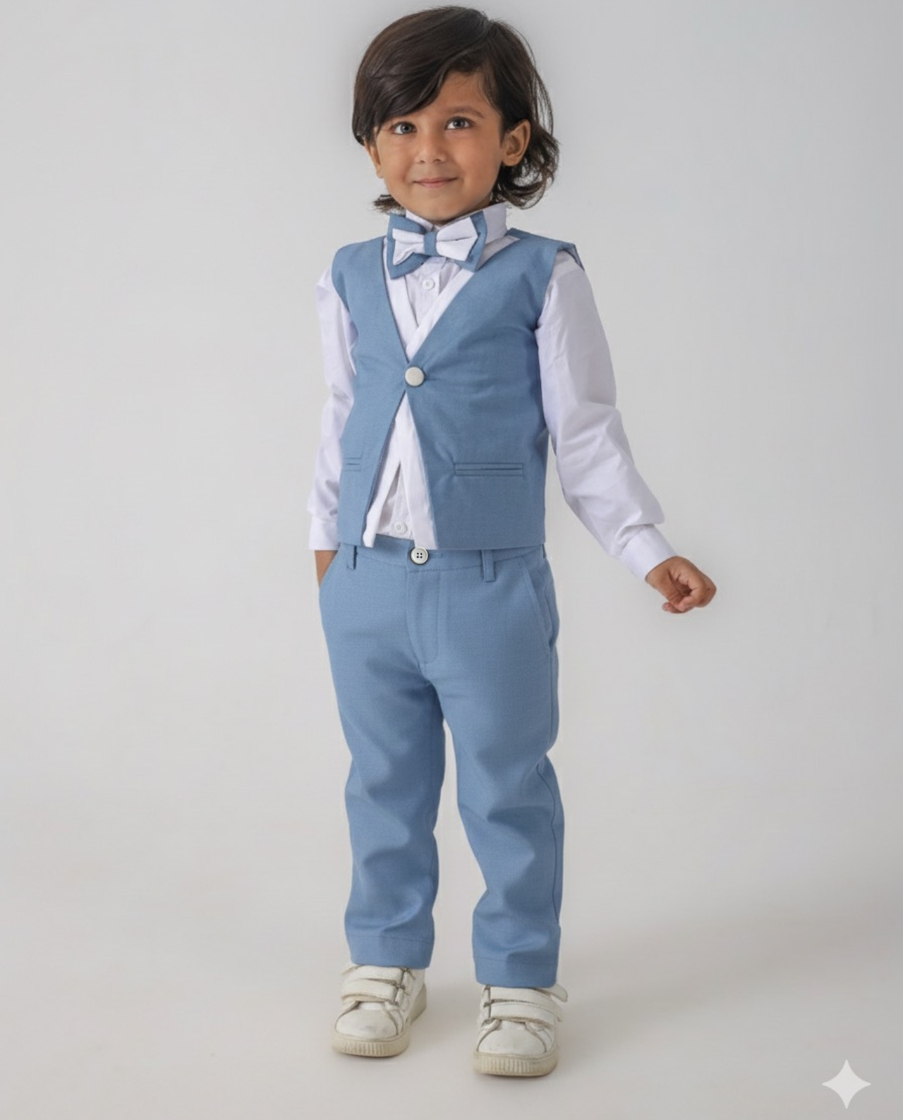 4 PIECE LIGHT BLUE OUTFIT