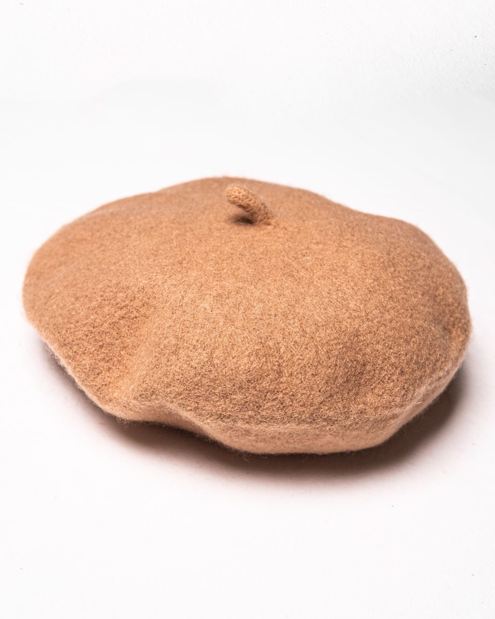 Beige Beret Cap