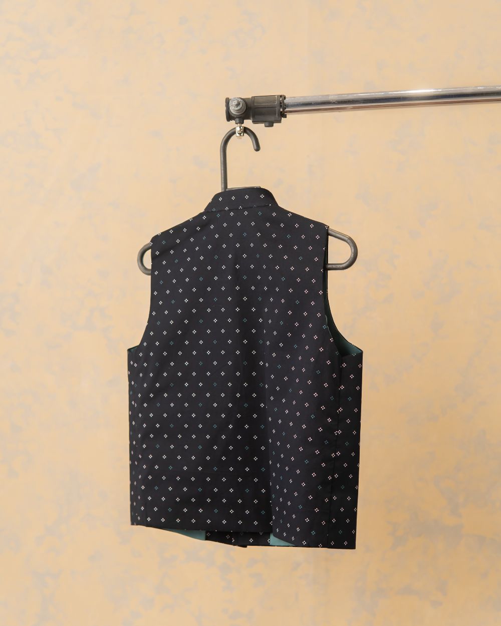 Black Waistcoat with Motifs