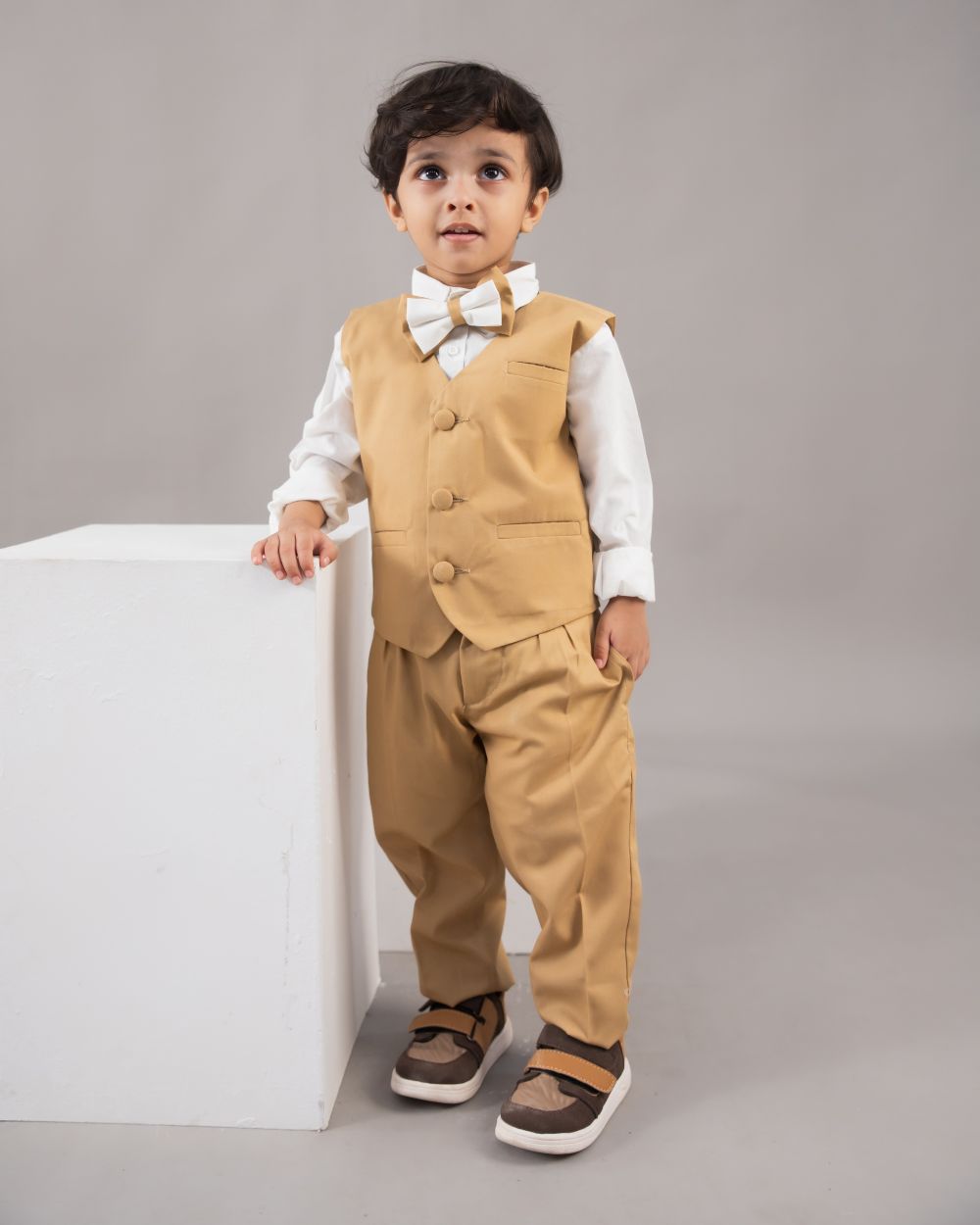 BEIGE 4 PC FORMAL OUTFIT