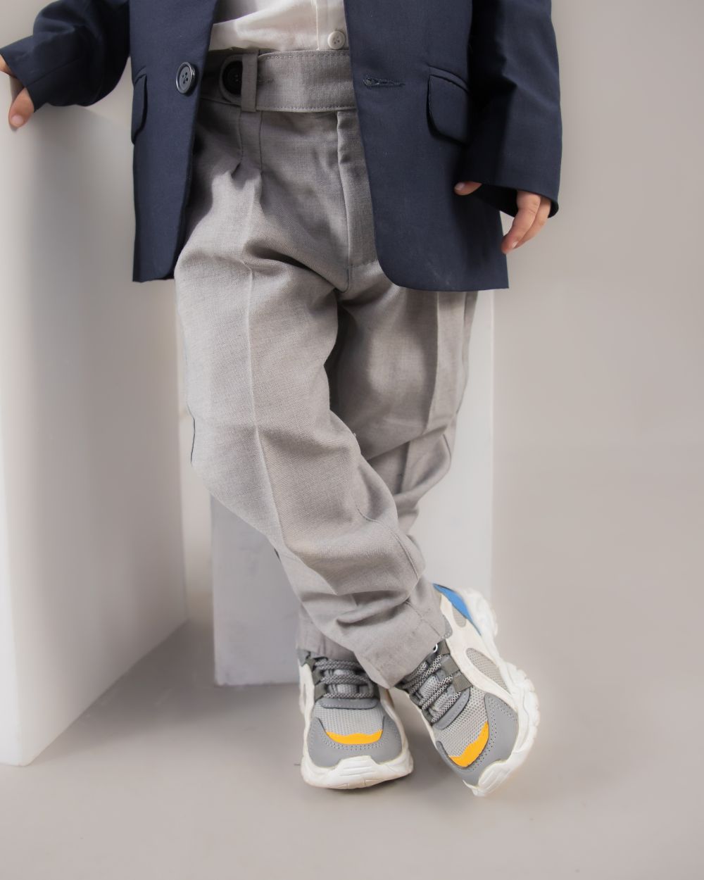 Boys Navy Blue Blazer Suit Set