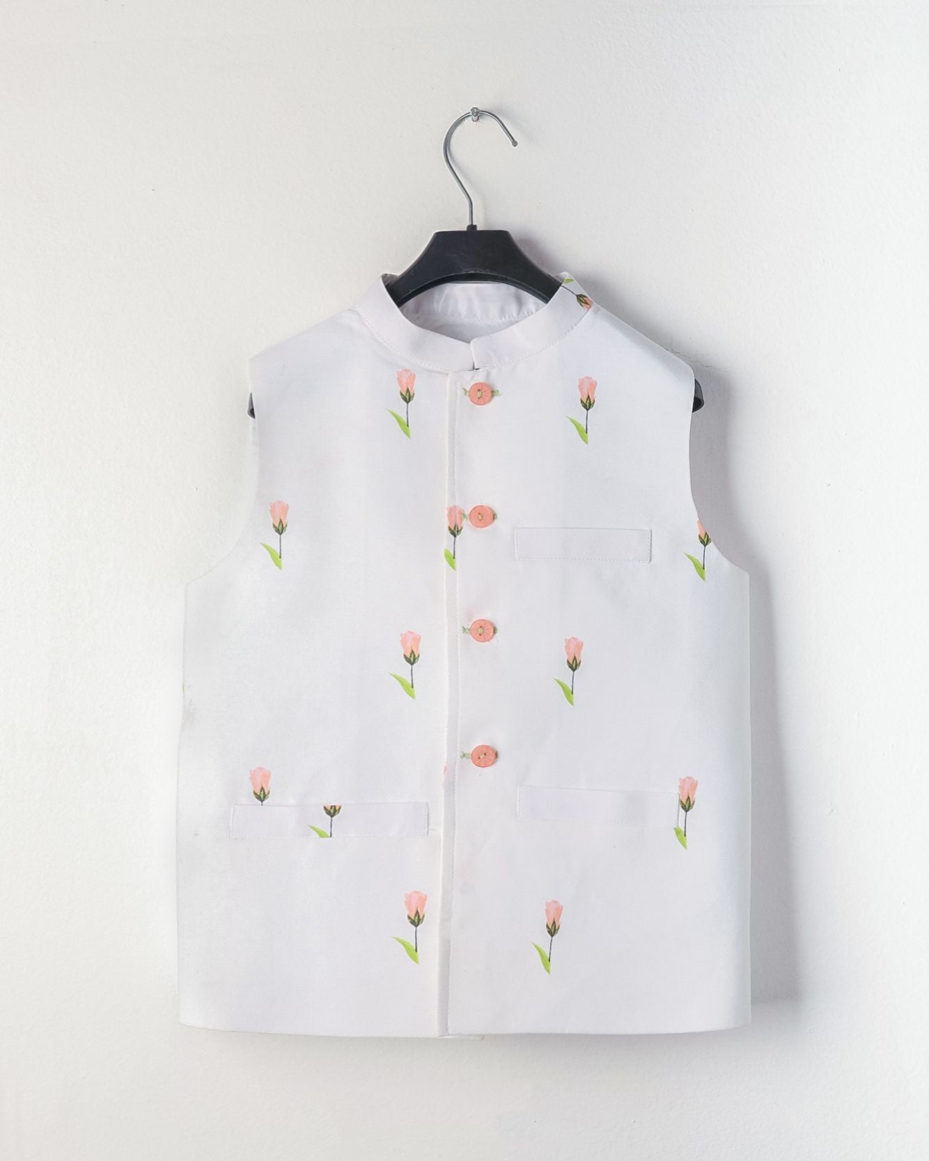 Rose Garden White Waistcoat