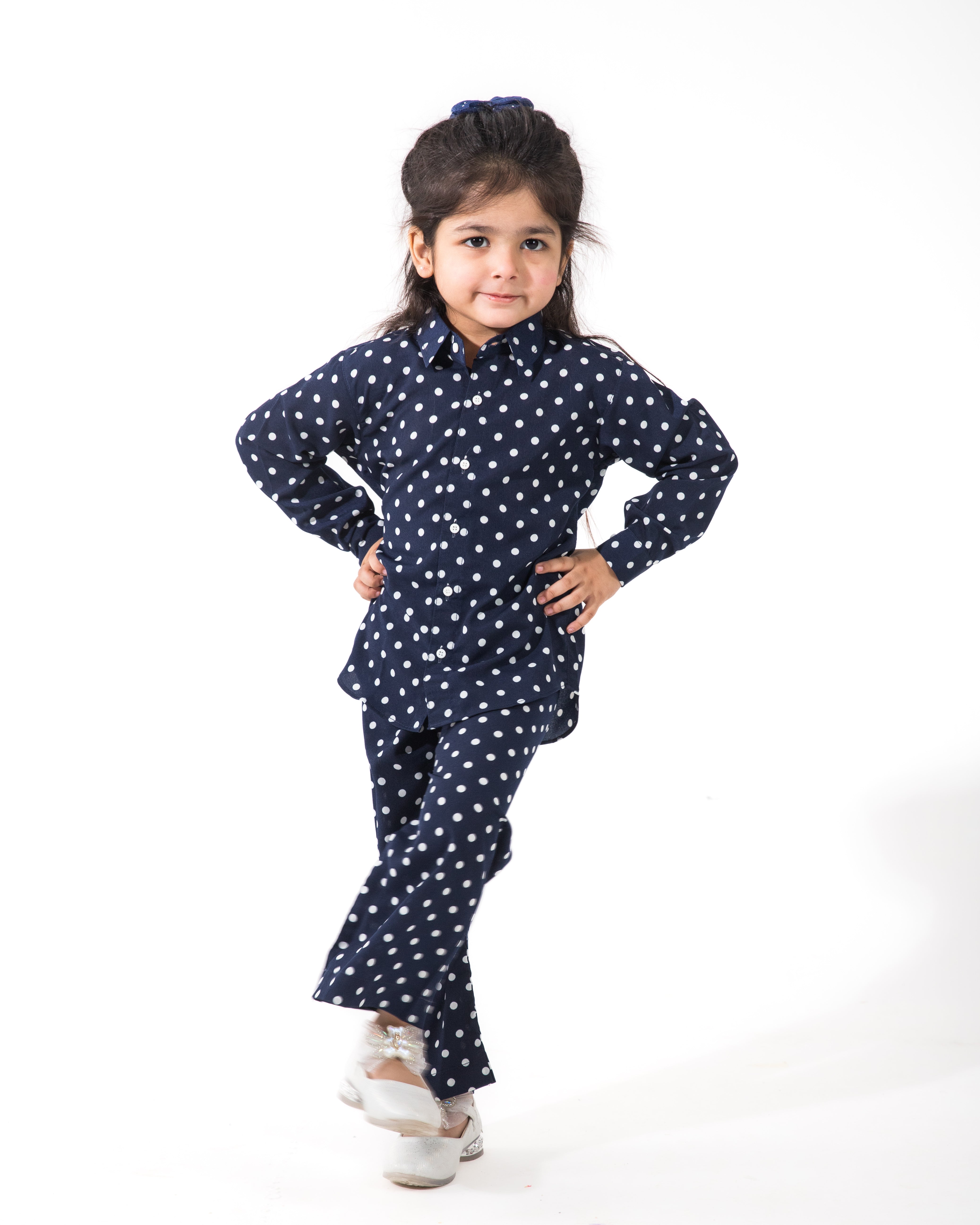 Blue Polka Co-Ord Set