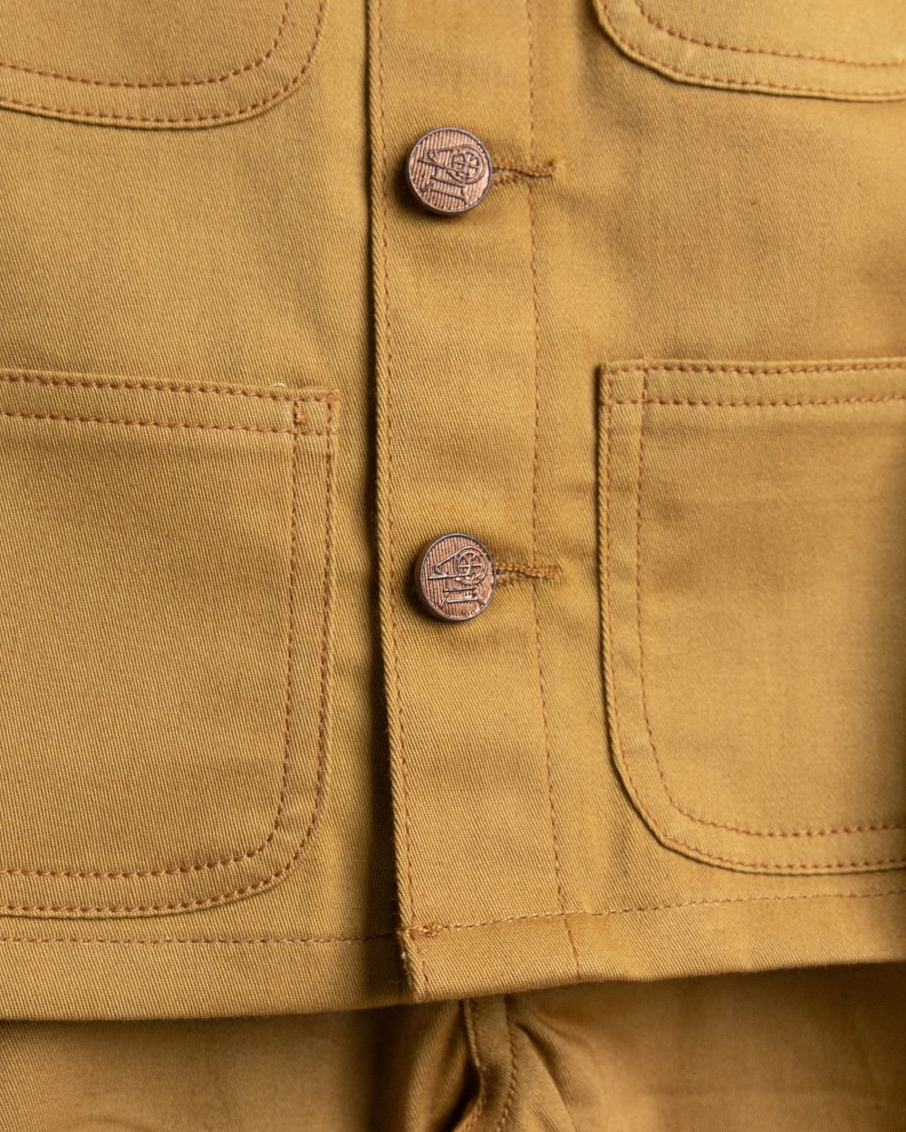 BROWN COVERALL AND CARPENTER PANT SET