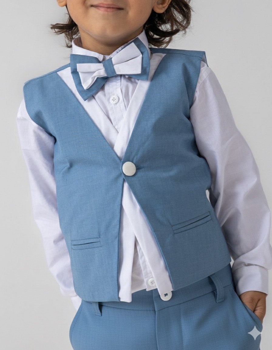 4 PIECE LIGHT BLUE OUTFIT