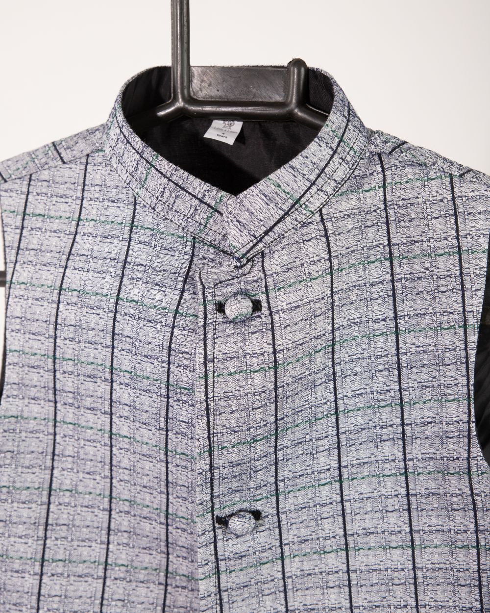 Ash Grey Textured Waistcoat
