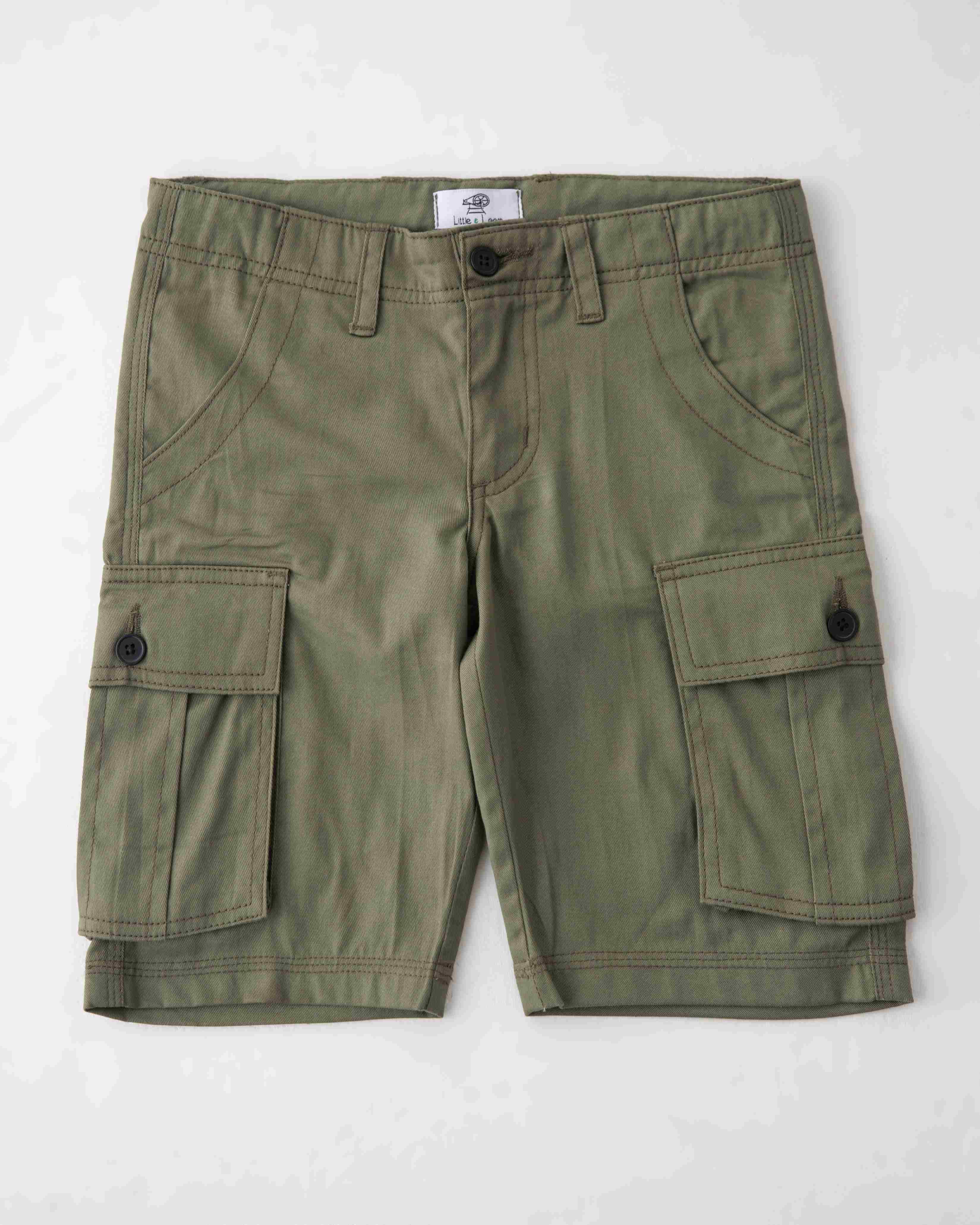 Olive Green Cargo Shorts
