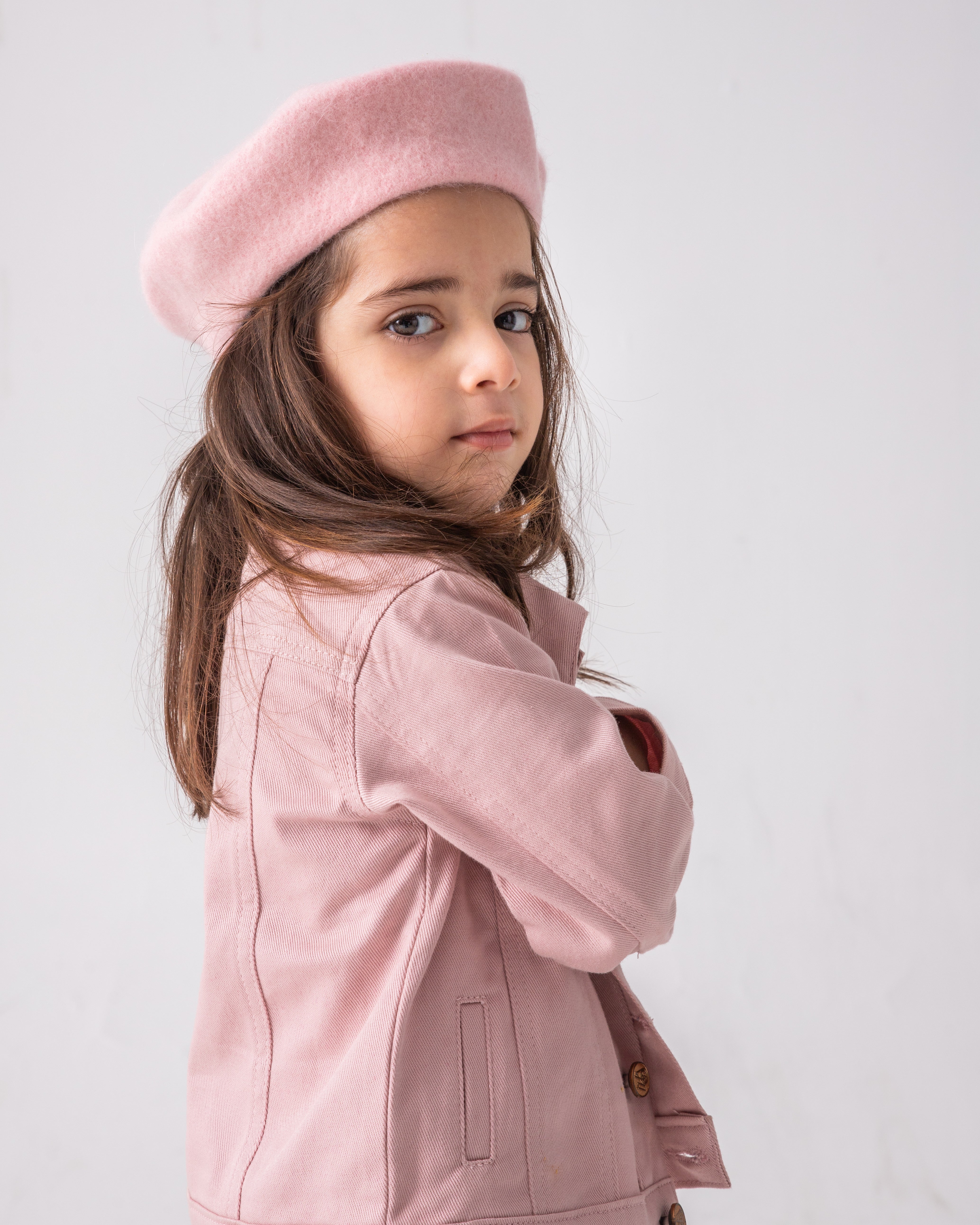Pink Trucker Jacket and Pink Wide Legged Pant