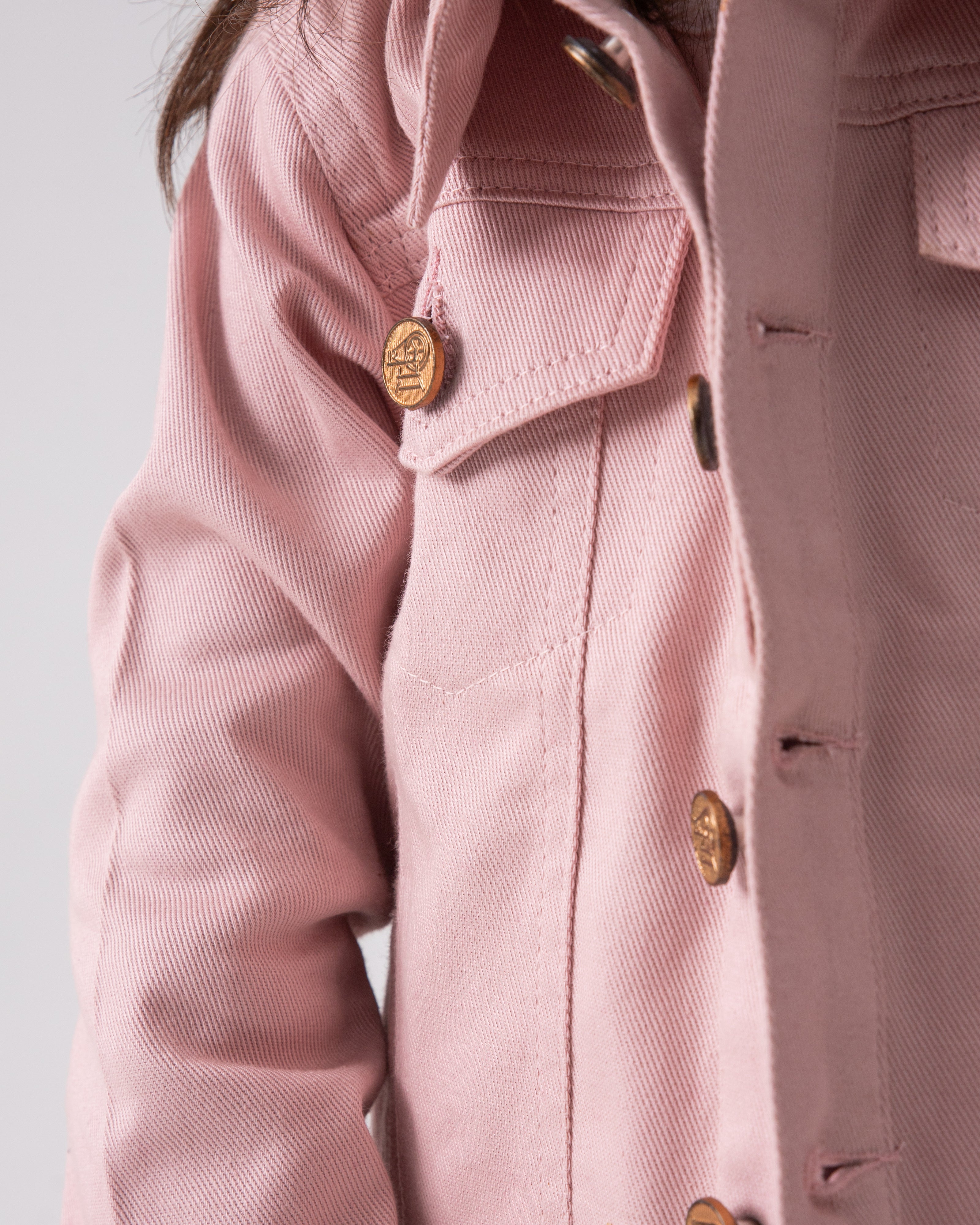 Pink Trucker Jacket and Pink Wide Legged Pant