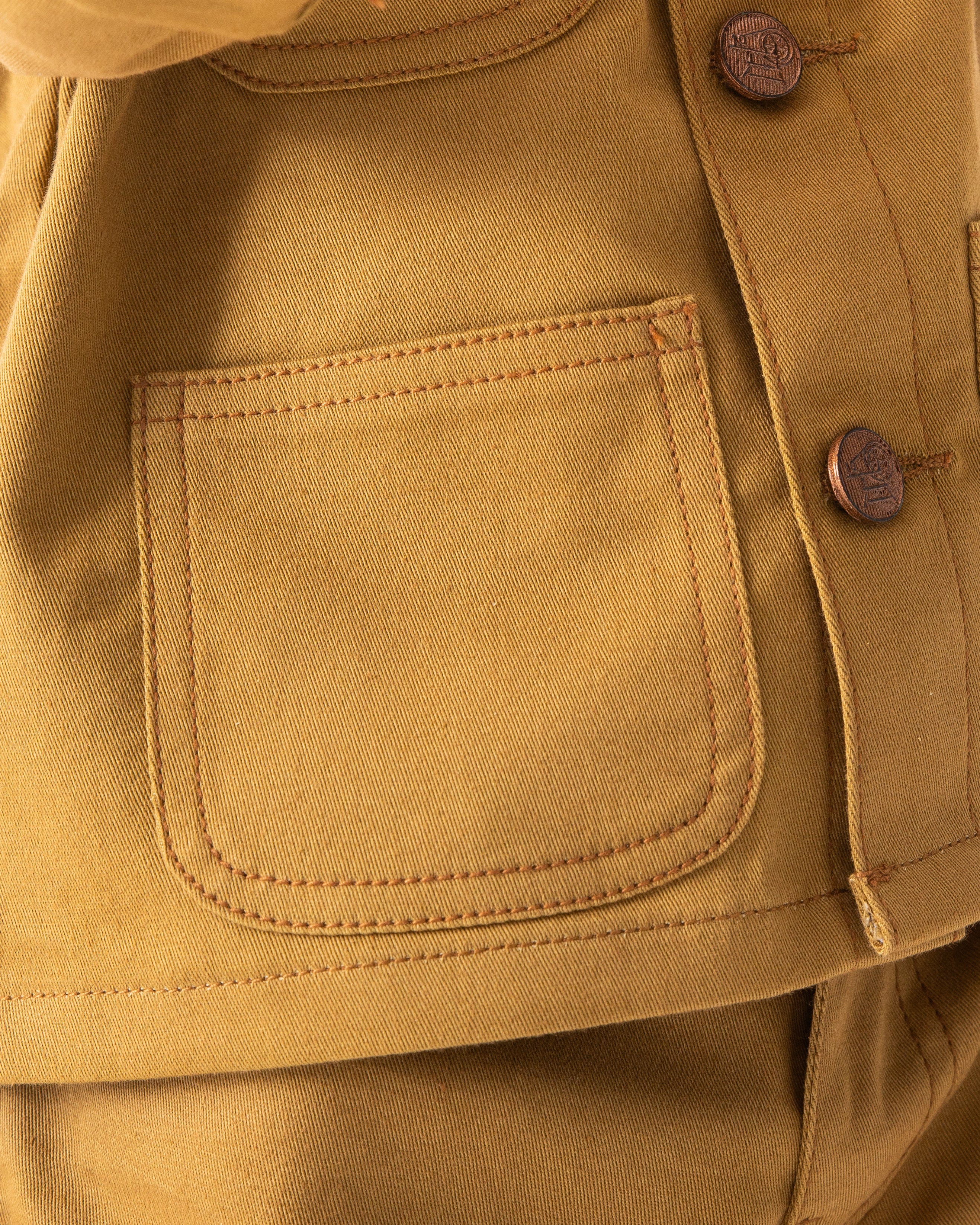 BROWN COVERALL AND CARPENTER PANT SET