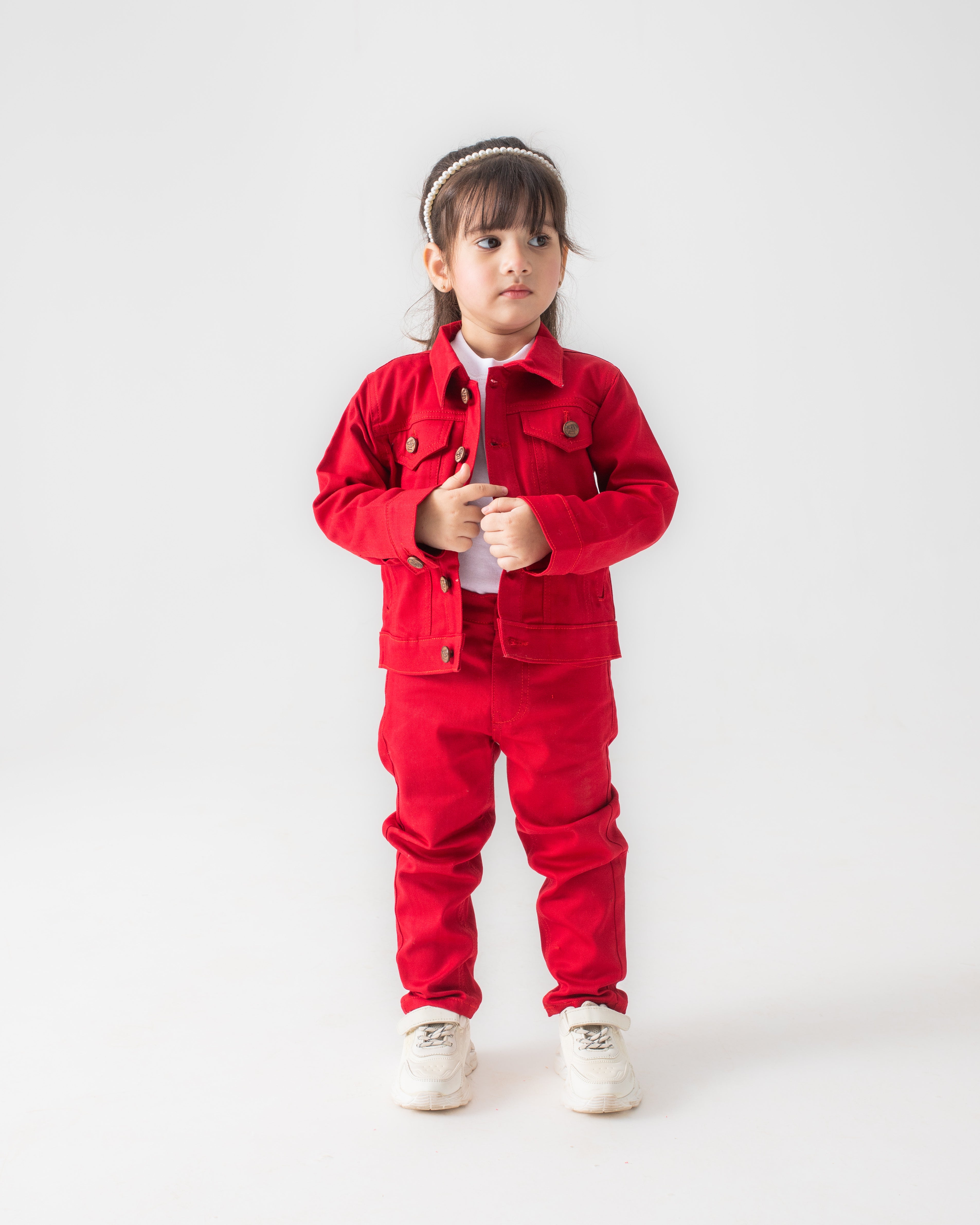 RED JACKET & PANT SET
