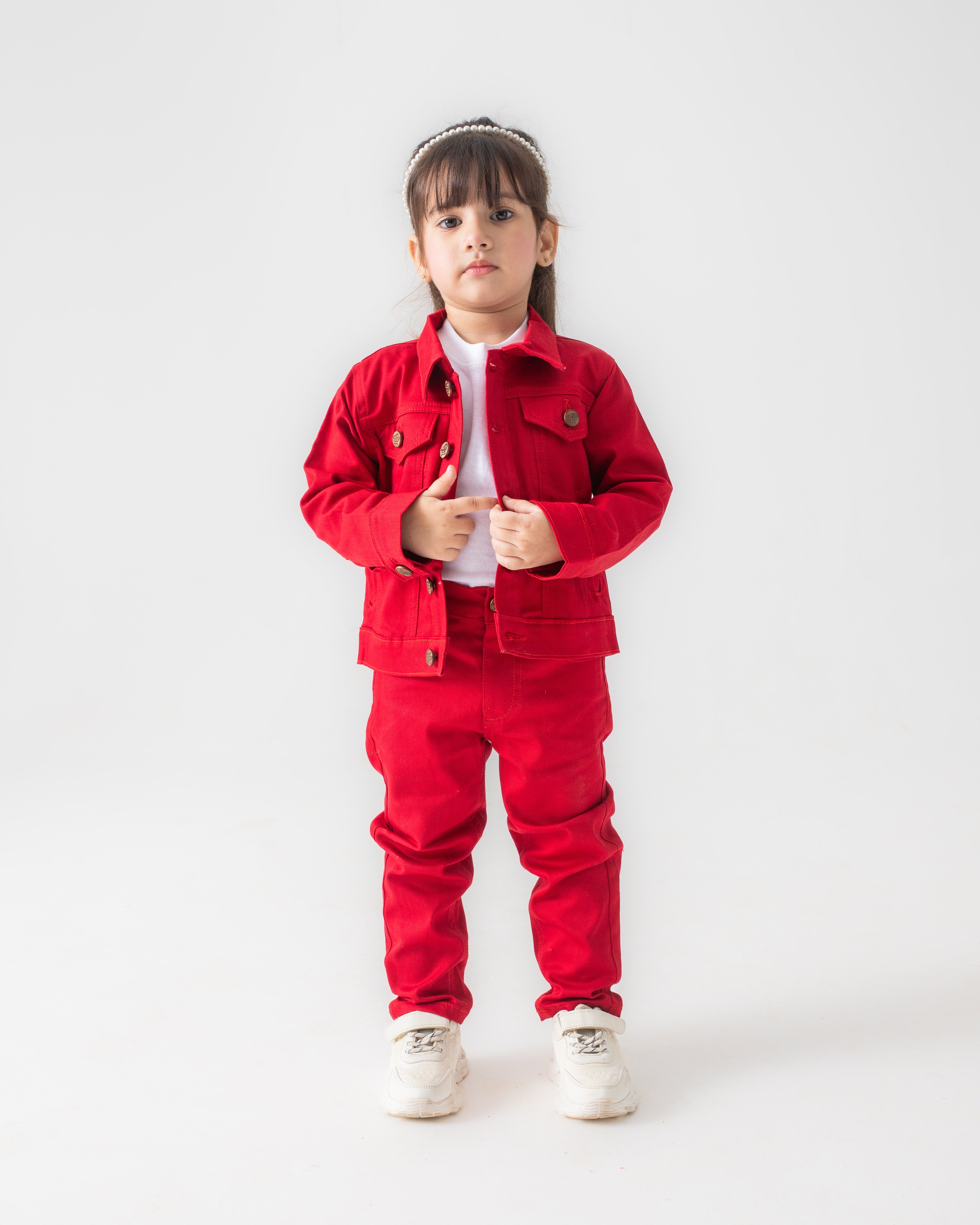 RED JACKET & PANT SET