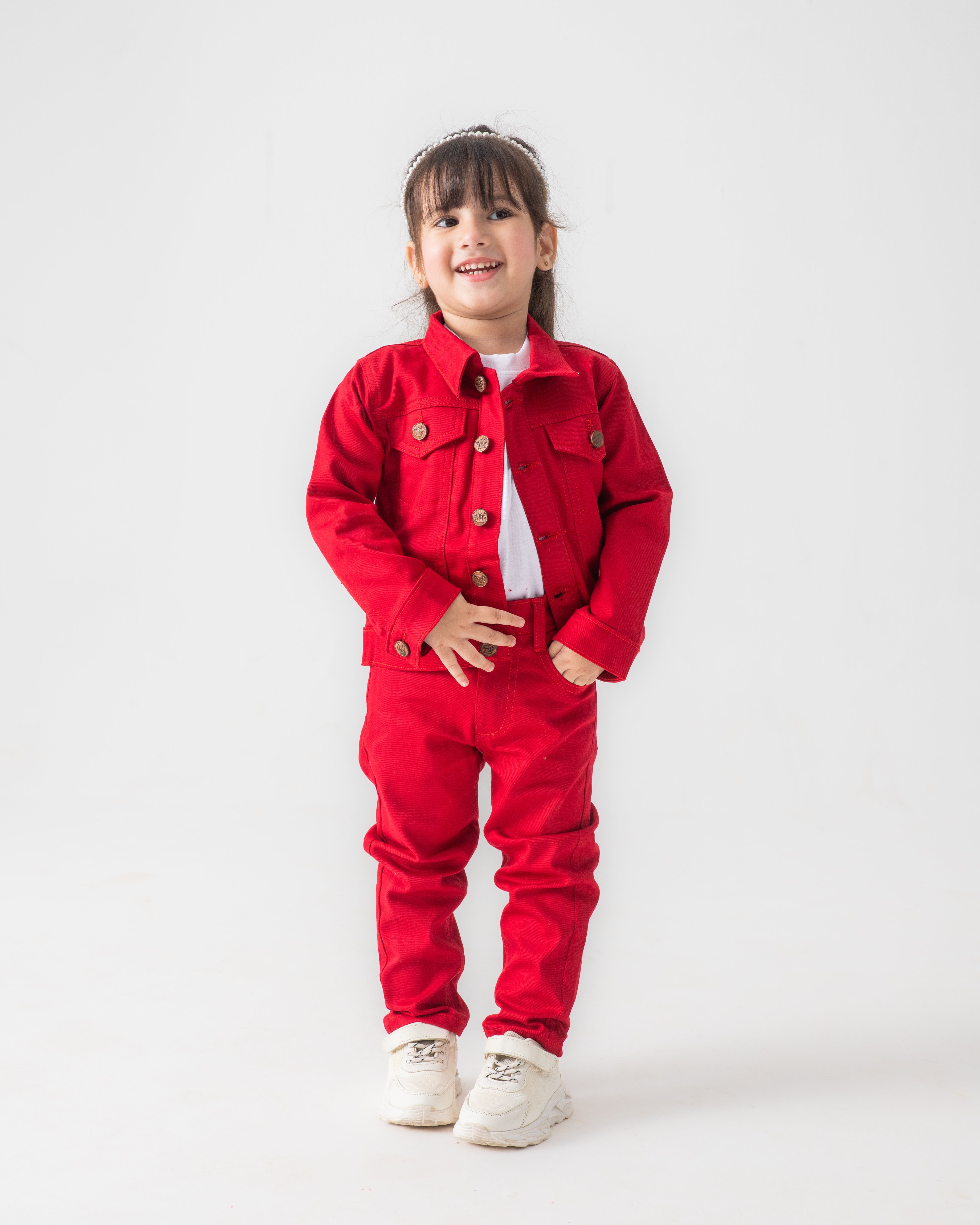 RED JACKET & PANT SET