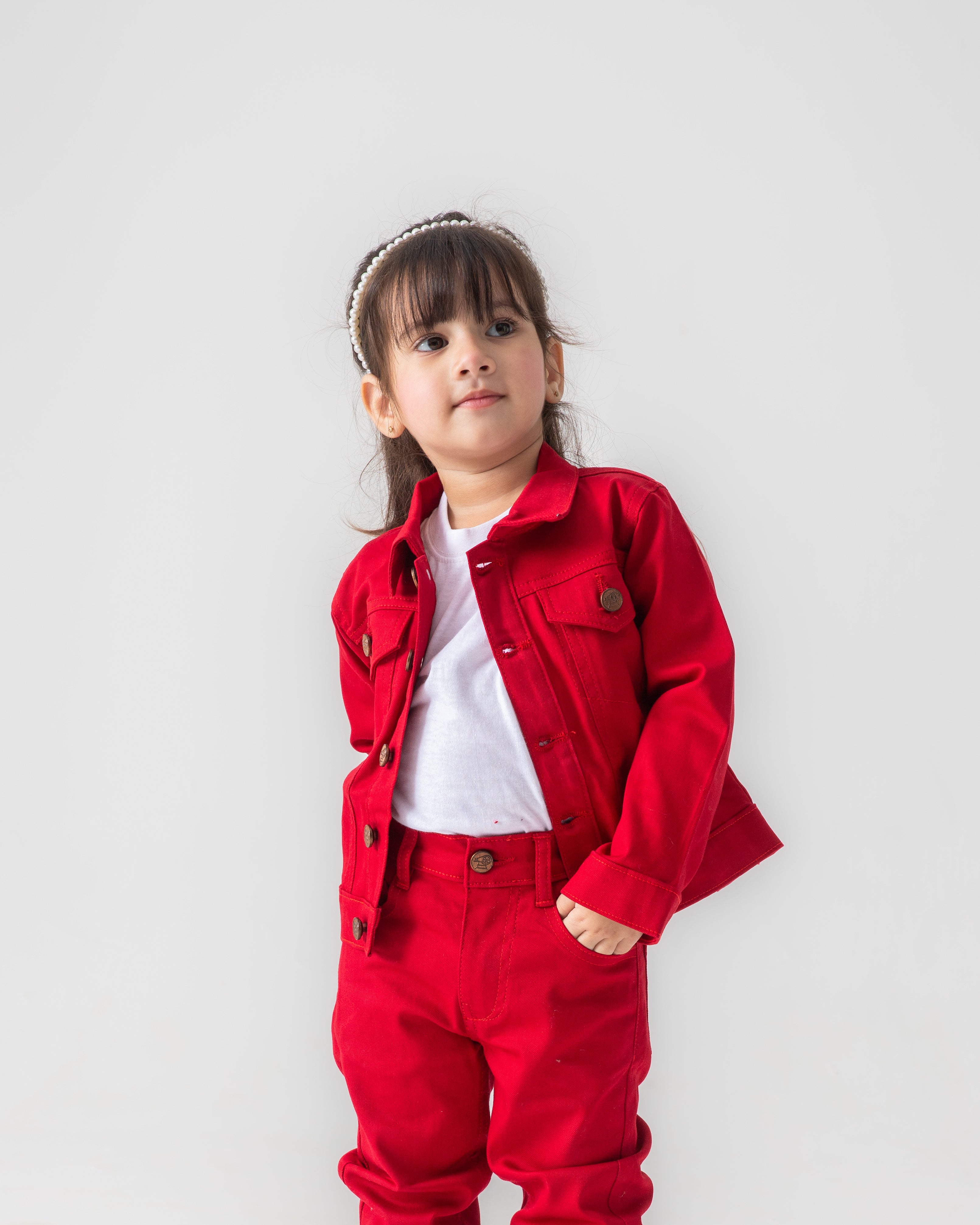 RED JACKET & PANT SET