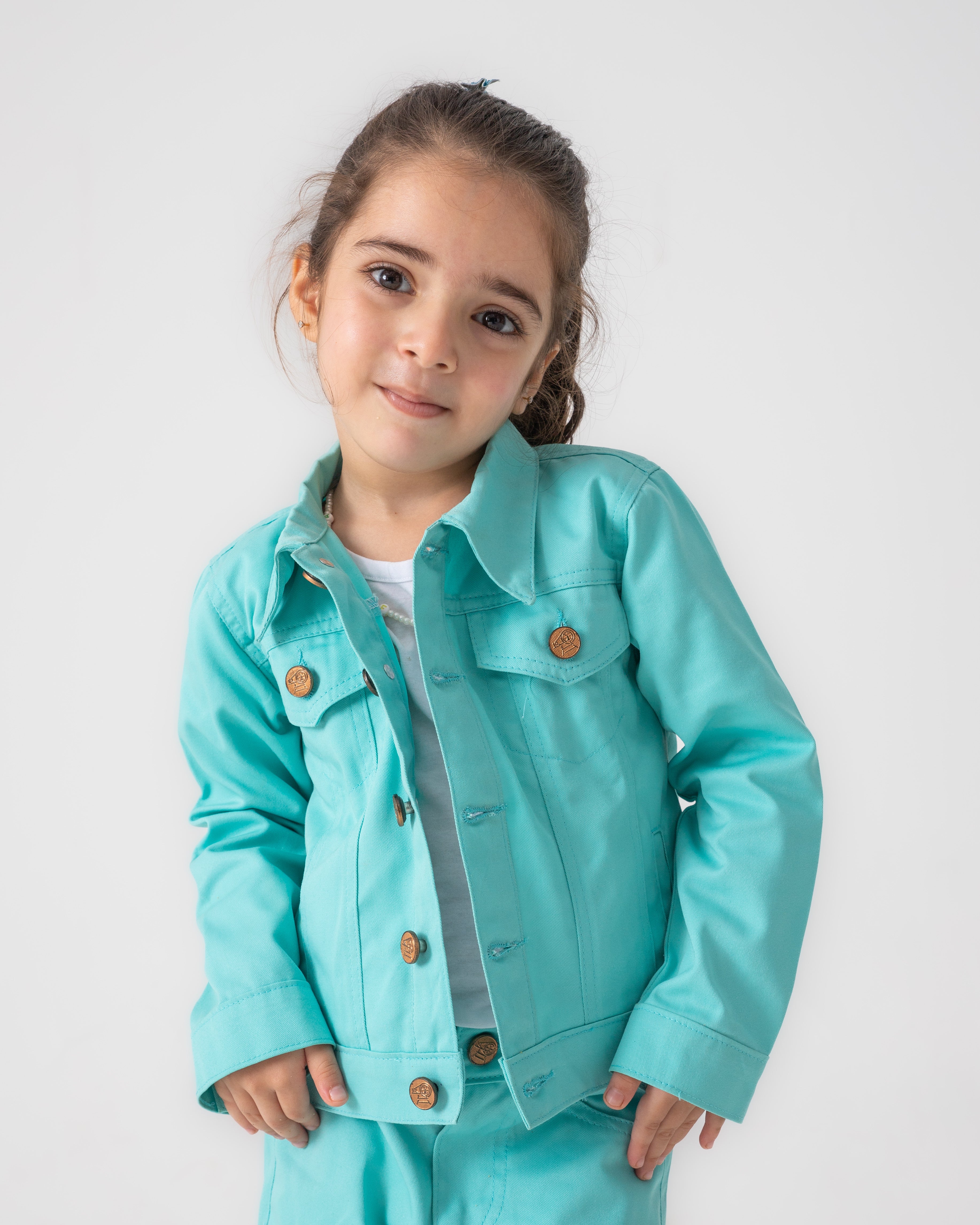 Tiffany Trucker Jacket and Wide Legged Pant Set
