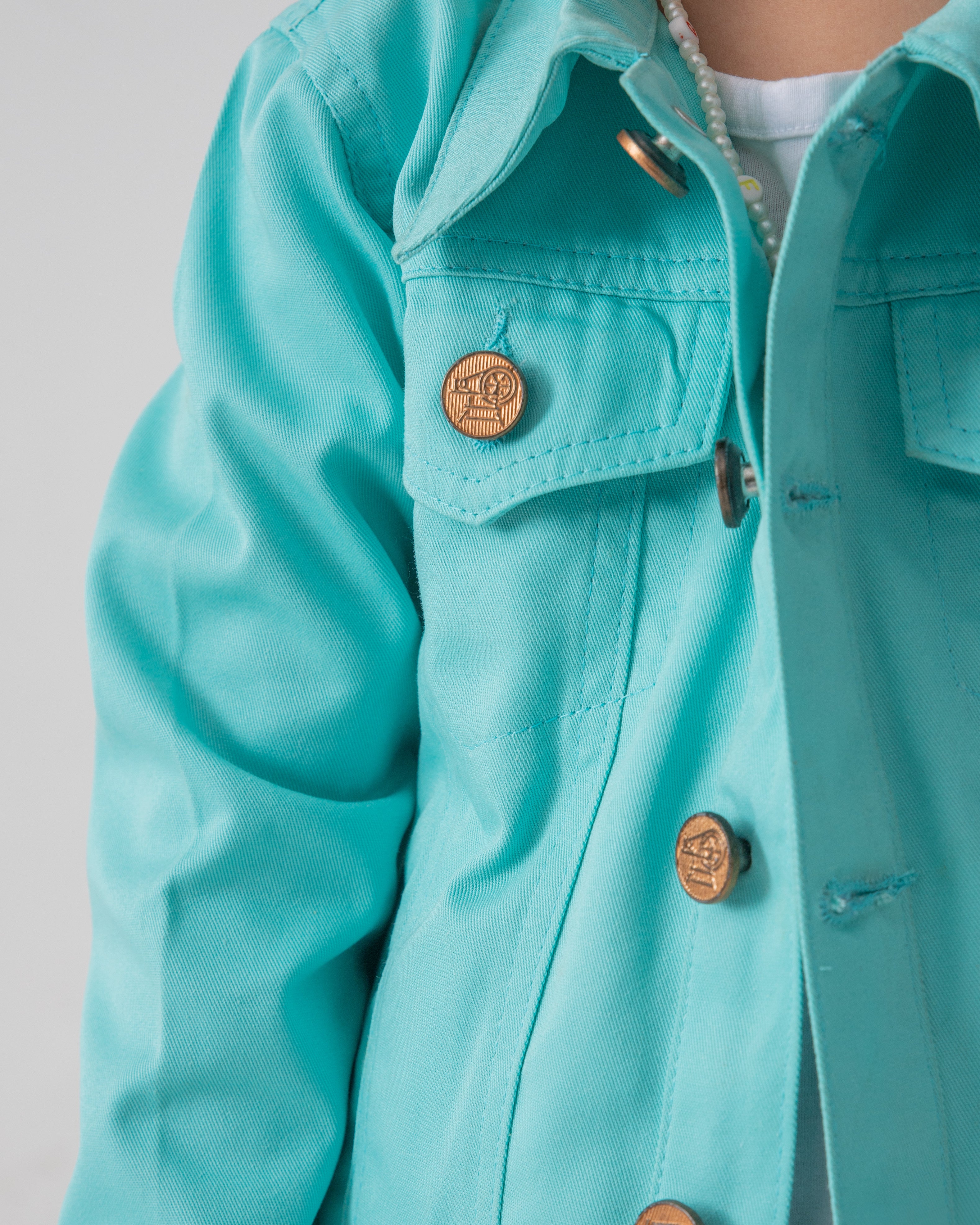 Tiffany Trucker Jacket and Wide Legged Pant Set
