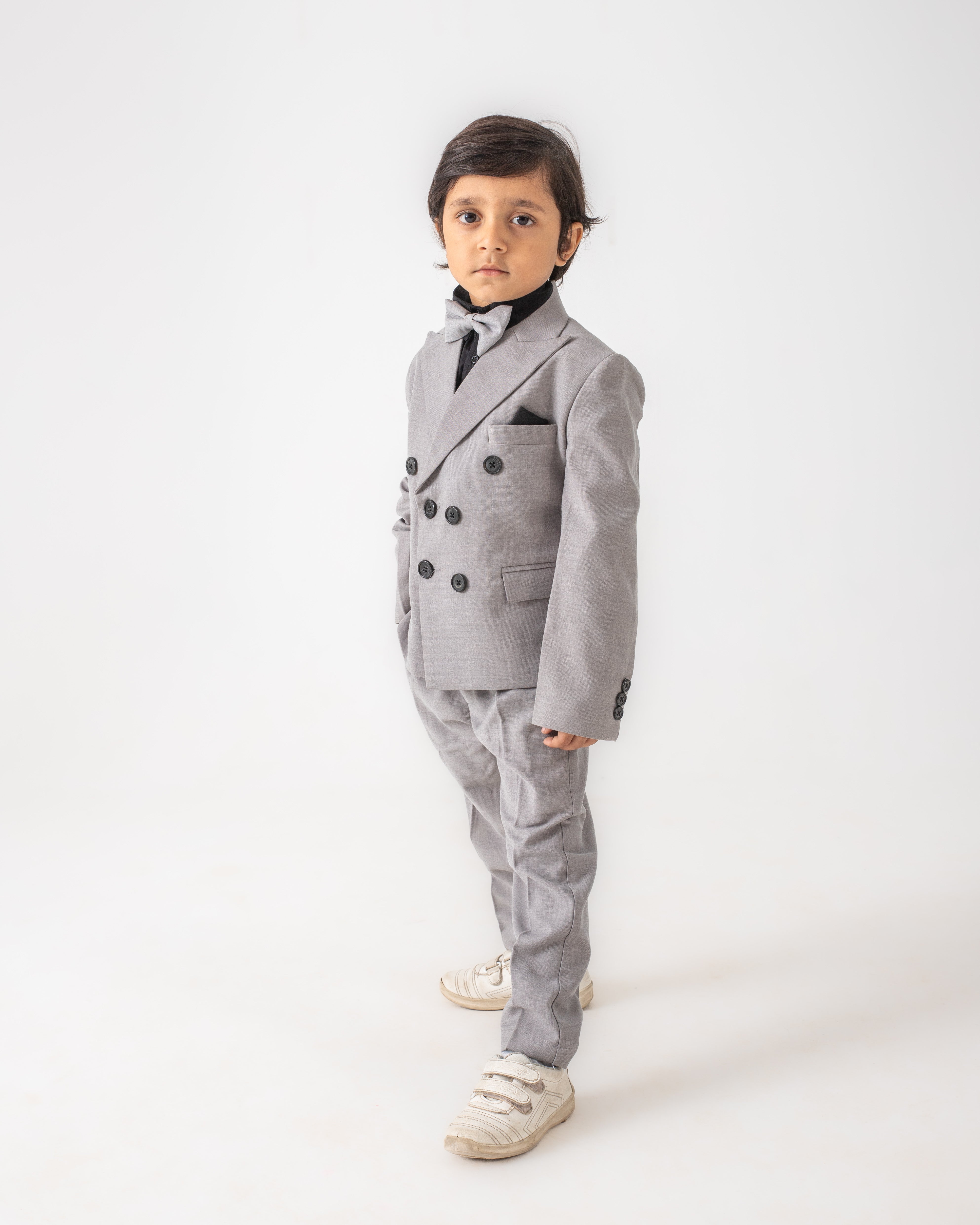 4 PC GREY BLAZER OUTFIT