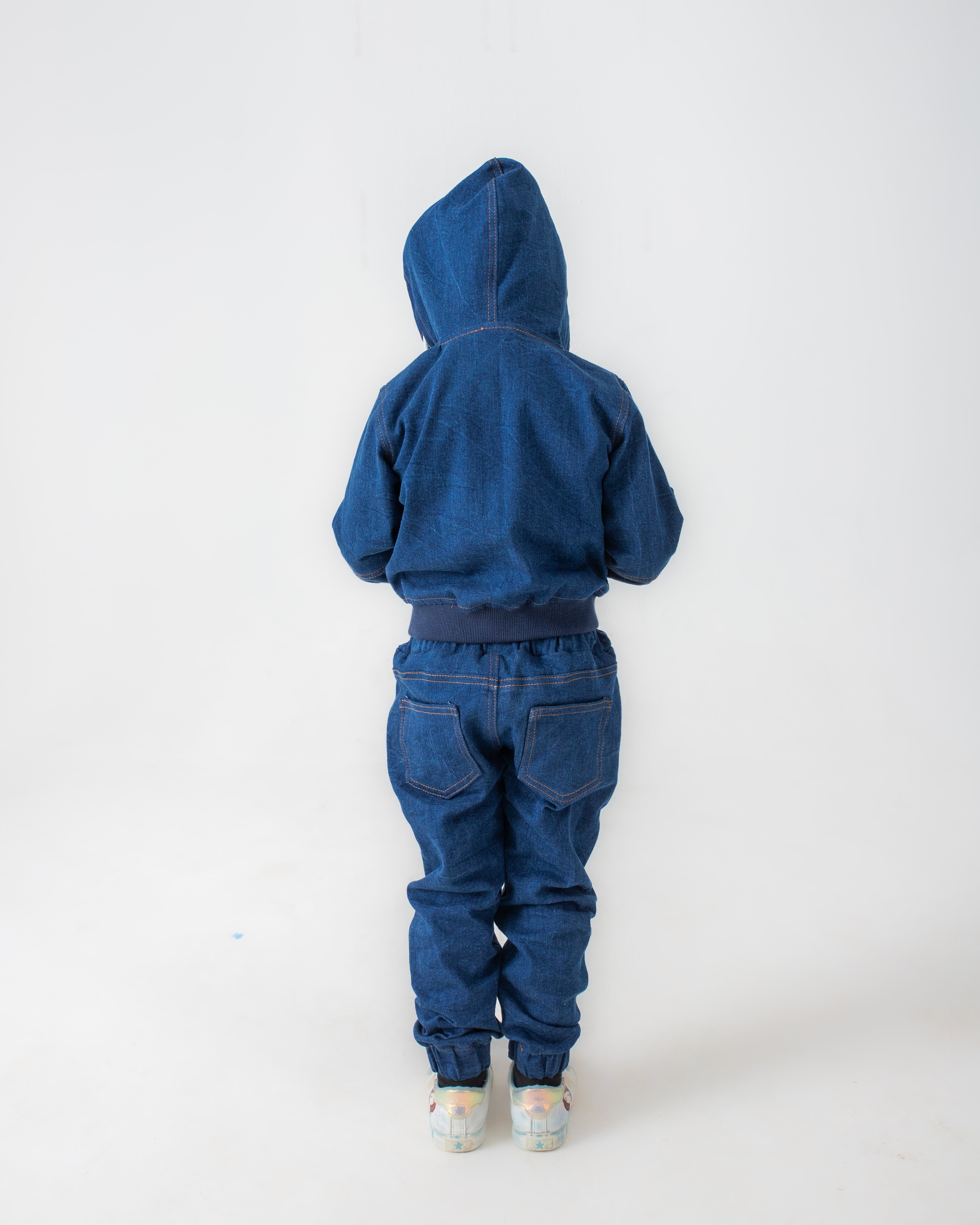 BOYS AND GIRLS DARK BLUE JOGGER JEANS