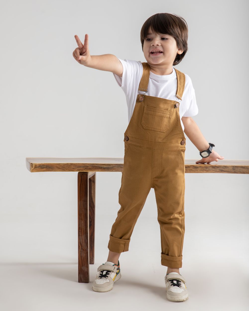 Brown Full Dungaree