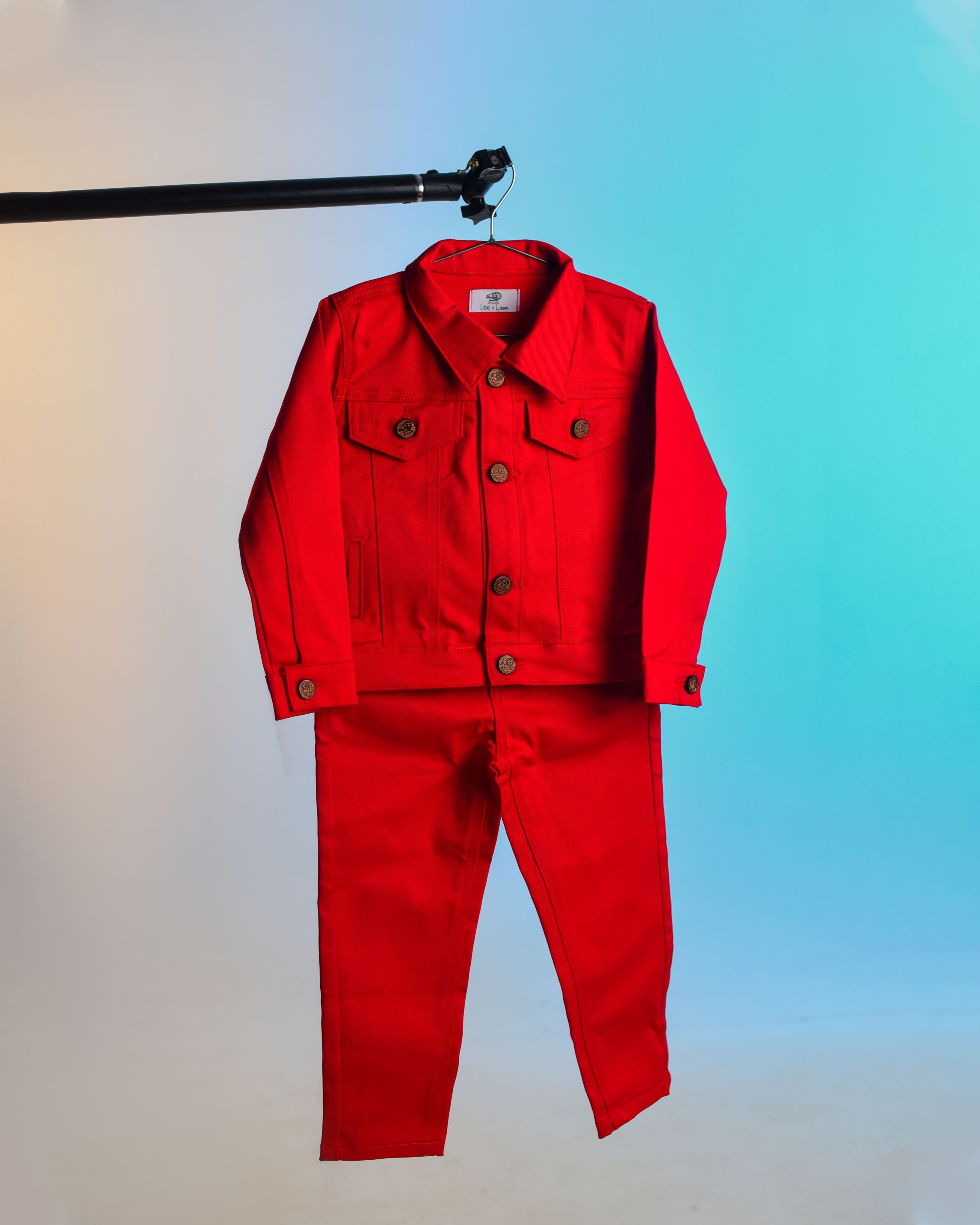 RED JACKET & PANT SET