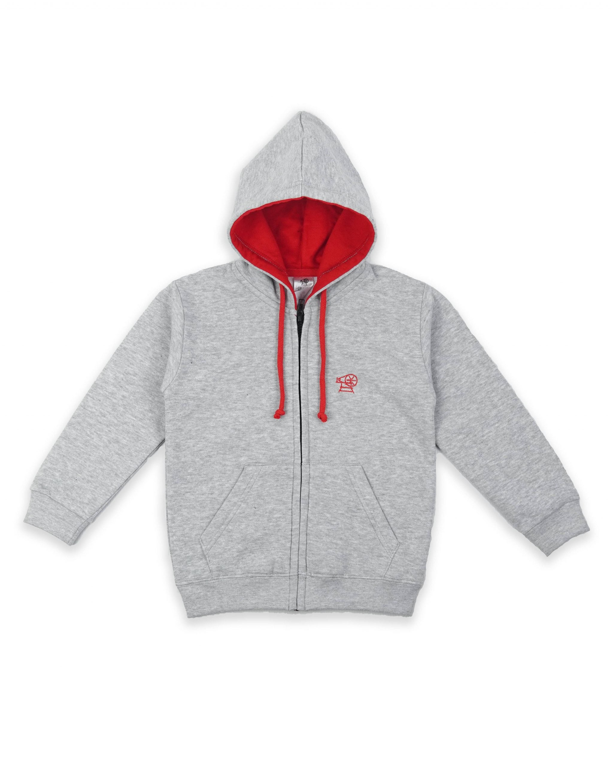 ZIP UP GREY HOODIE