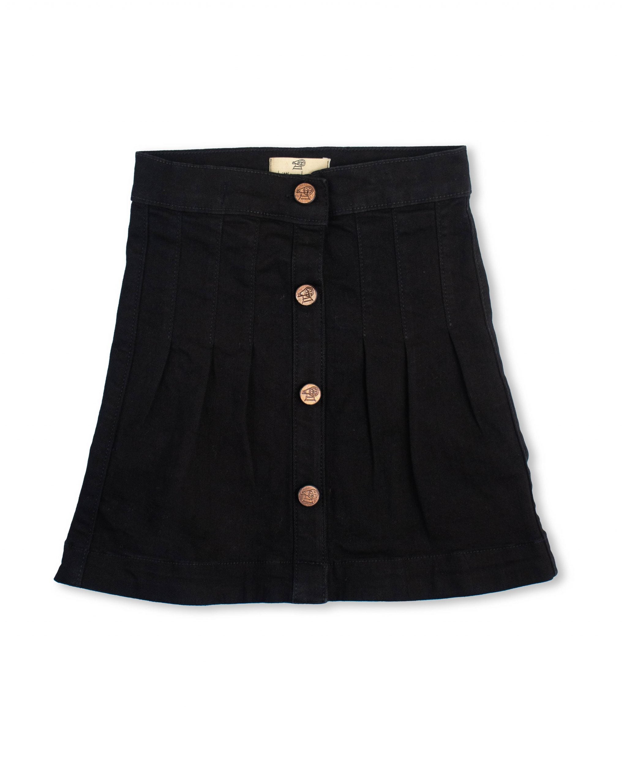 black button down skirt