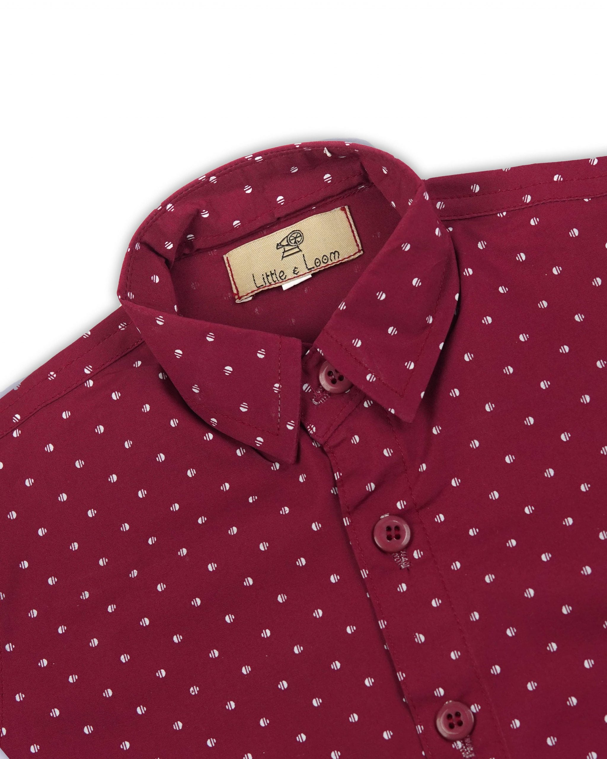 RED DOTTED SHIRT