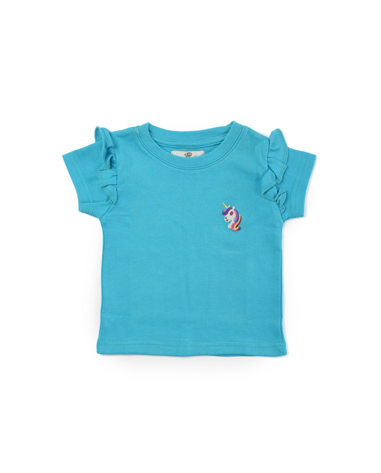 SEA GREEN RUFFLE SHIRT