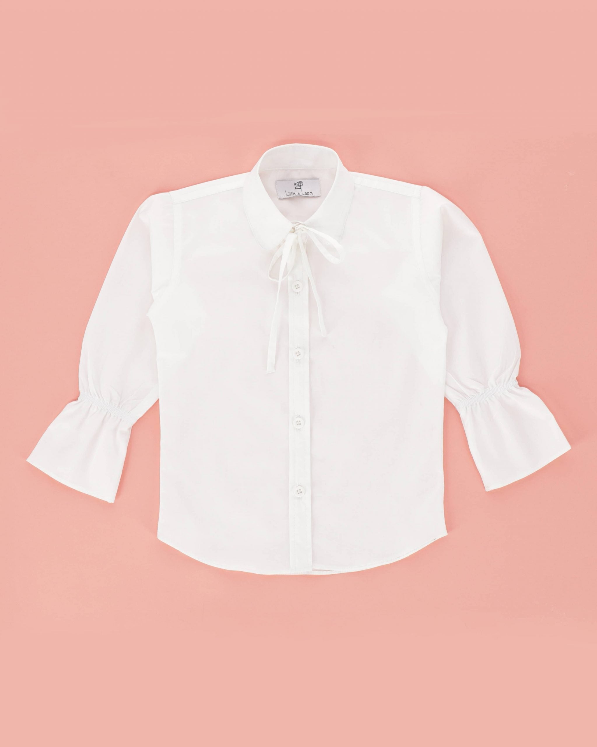 THE CLASSIC WHITE SHIRT WITH WHITE RIBBON