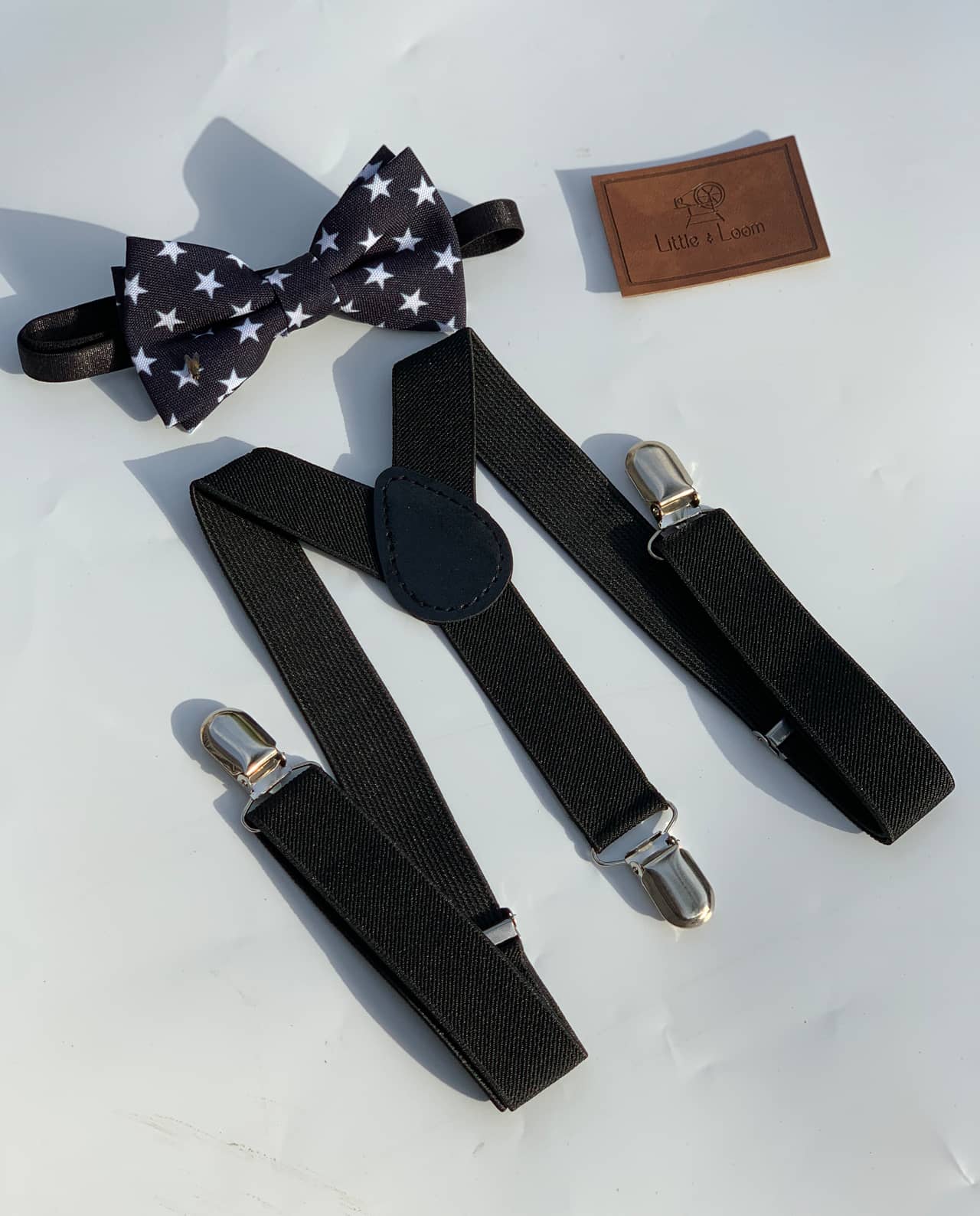 Black Suspender Set