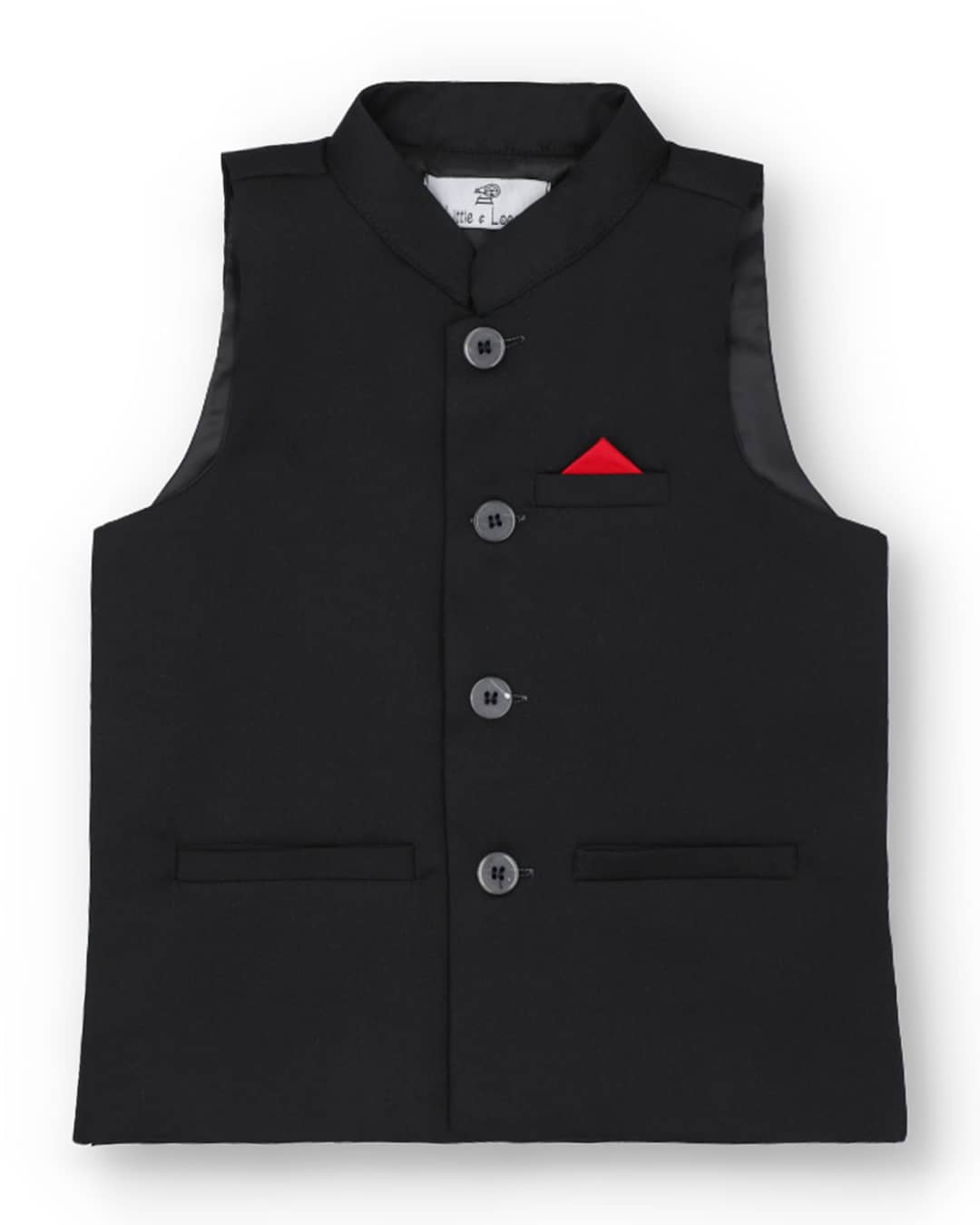 BLACK WAISTCOAT – Little Loom
