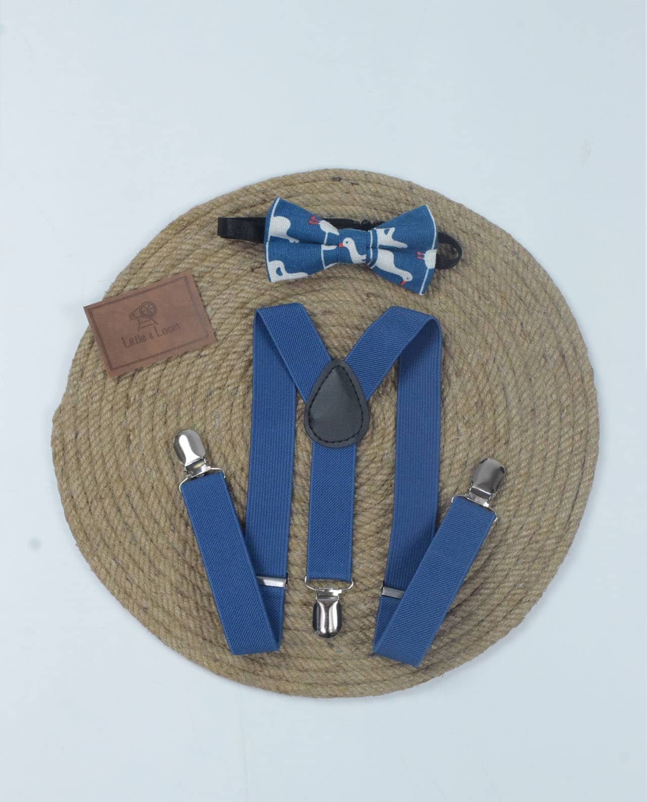Royal Blue Suspender Set