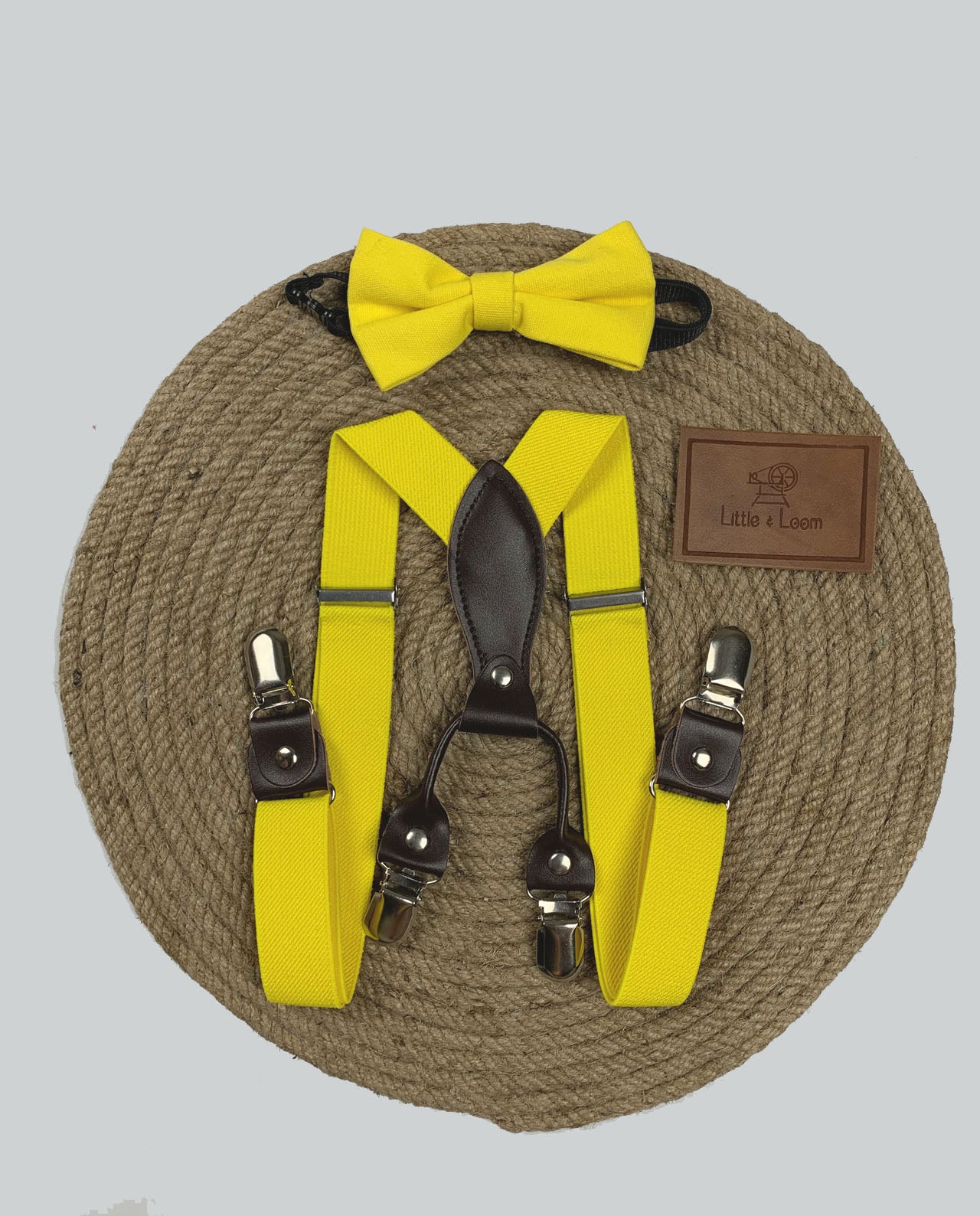 Yellow suspender set